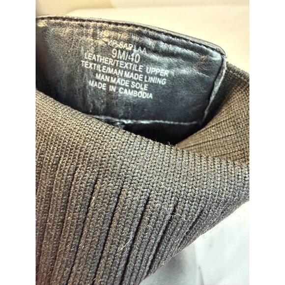 Vince Camuto Sarlaa Ribbed Ankle Booties Women Size 9M Black Block Heel Modern - Picture 12 of 15